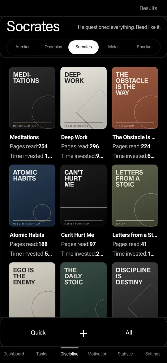 Socrates bookshelf